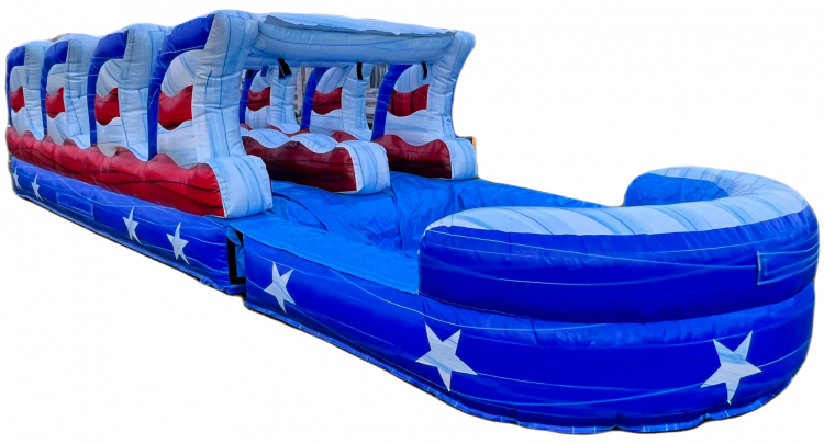 26ft stars & Stripes Double Lane Slip & Slide